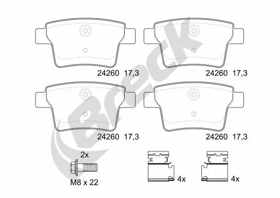 Set placute frana