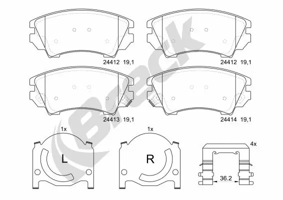 Set placute frana