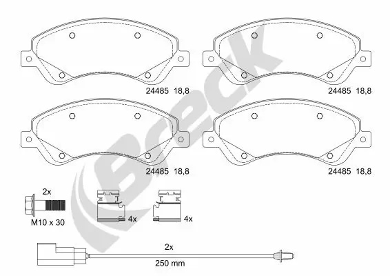Set placute frana