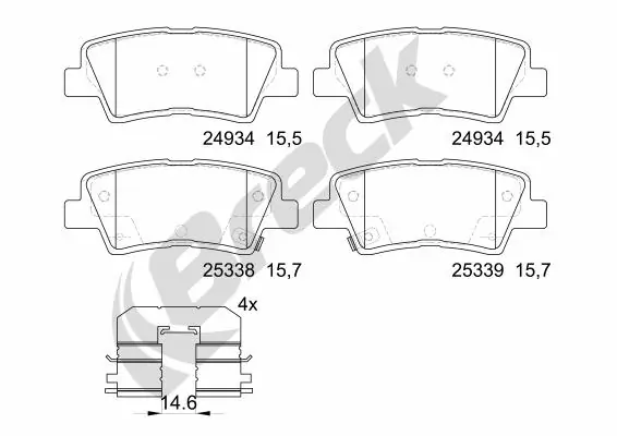 Set placute frana