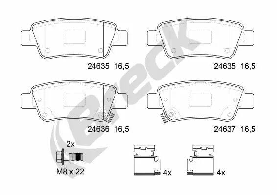 Set placute frana