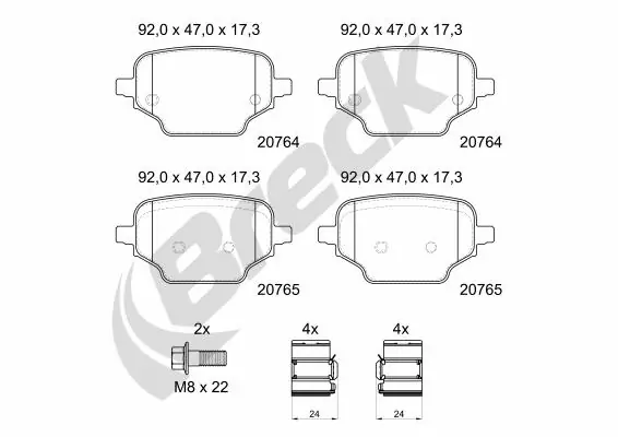 Set placute frana