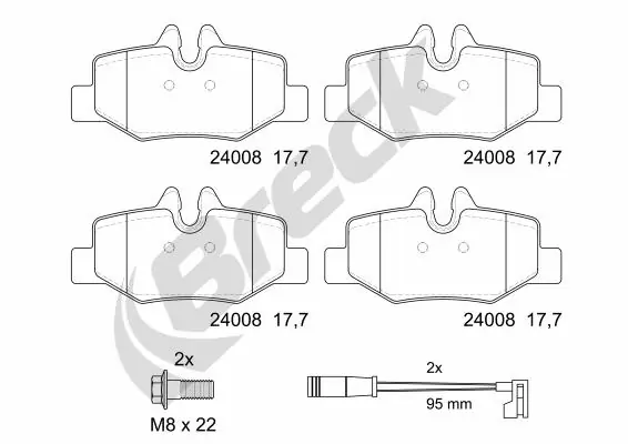 Set placute frana