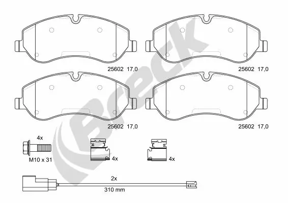 Set placute frana