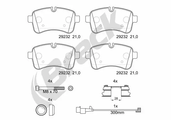 Set placute frana