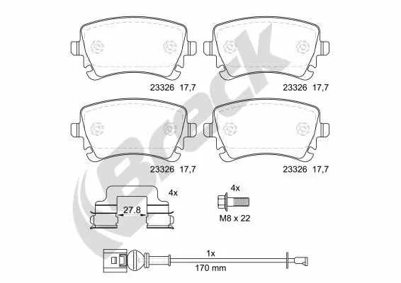 Set placute frana