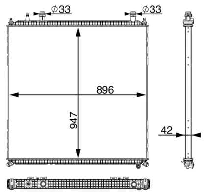 Radiator temperatura scazuta intercooler