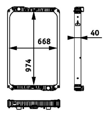 Radiator racire motor