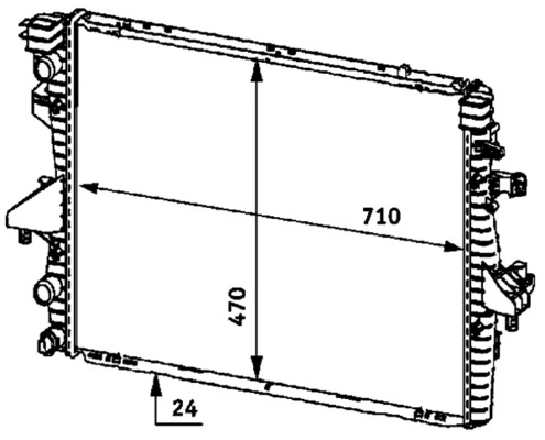 Radiator racire motor