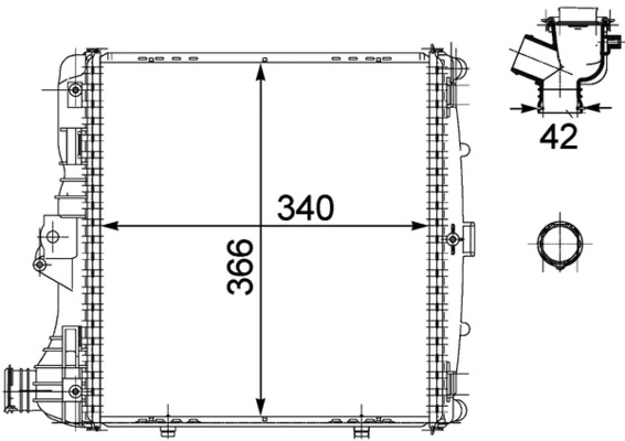 Radiator racire motor
