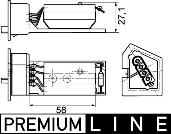 Rezistor ventilator habitaclu