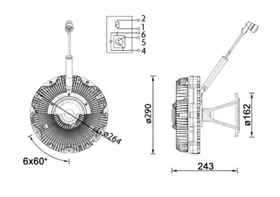 Cupla ventilator radiator