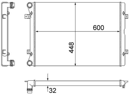 Radiator racire motor