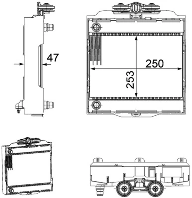 Radiator racire motor