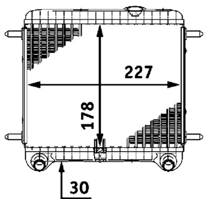 Radiator racire motor