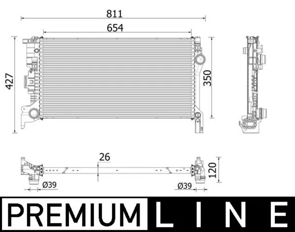 Radiator racire motor