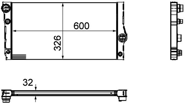 Radiator racire motor