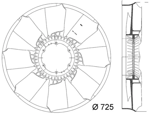 Paleta ventilator, racire motor