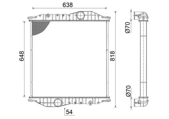 Radiator racire motor