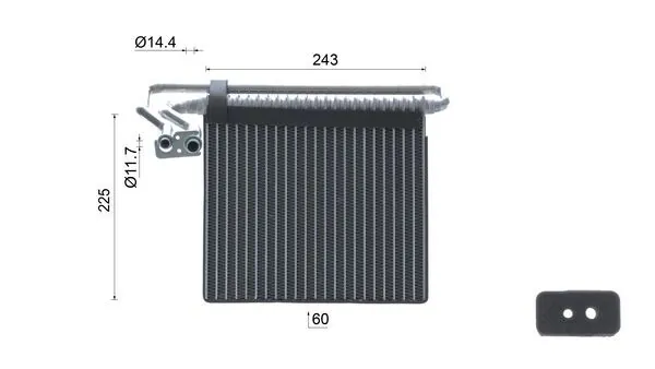 Evaporator, aer conditionat