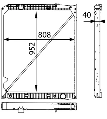 Radiator racire motor