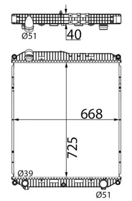 Radiator racire motor