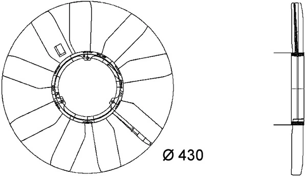 Paleta ventilator racire motor