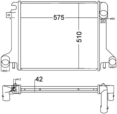 Radiator racire motor
