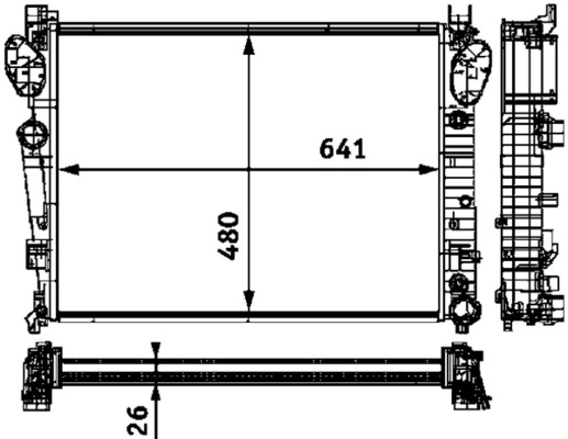 Radiator racire motor