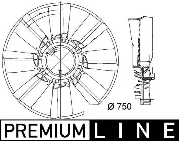 Paleta ventilator racire motor