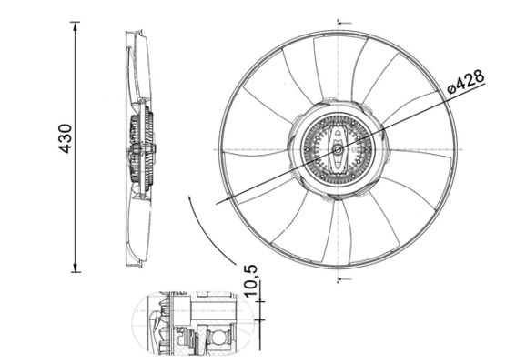 Ventilator radiator racire