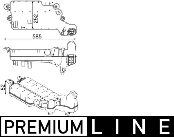 Vas expansiune lichid racire