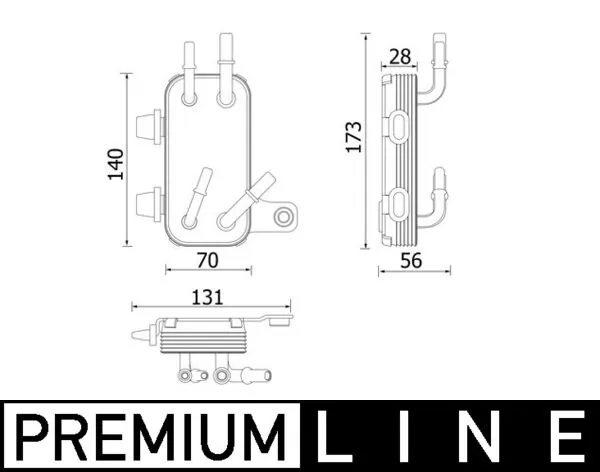 Radiator racire motor