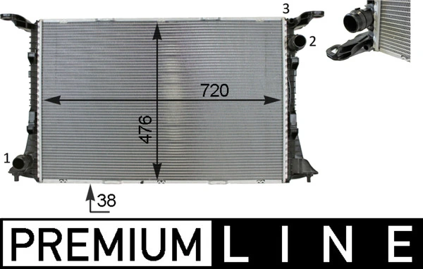 Radiator racire motor