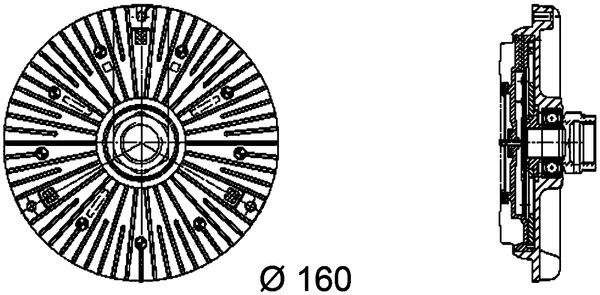 Cupla ventilator radiator