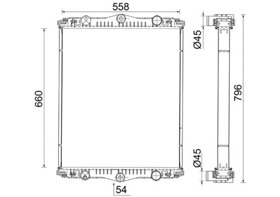 Radiator racire motor
