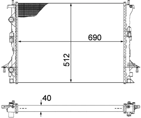 Radiator racire motor