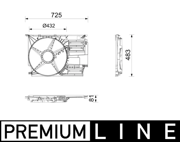 Carcasa ventilator radiator