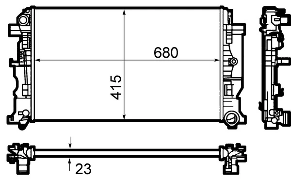 Radiator racire motor