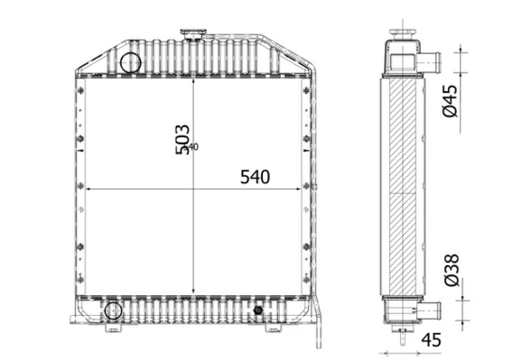 Radiator racire motor