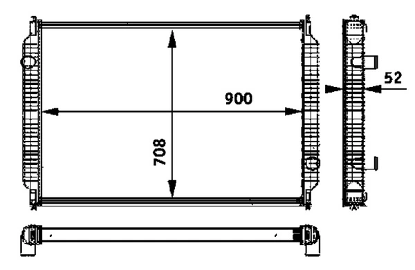 Radiator racire motor