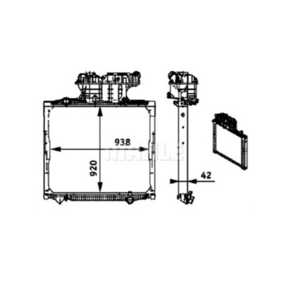 Radiator racire motor