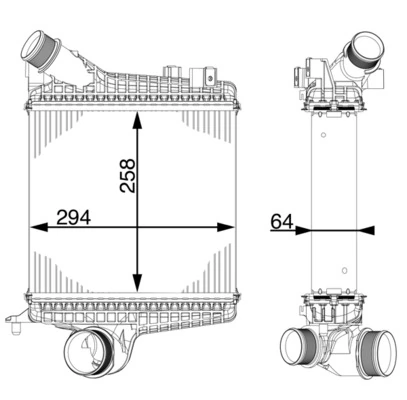 Intercooler, compresor