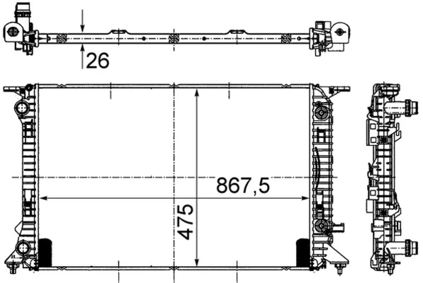 Radiator racire motor