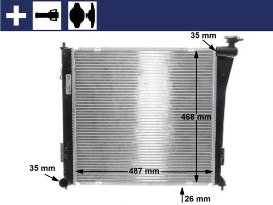 Radiator racire motor
