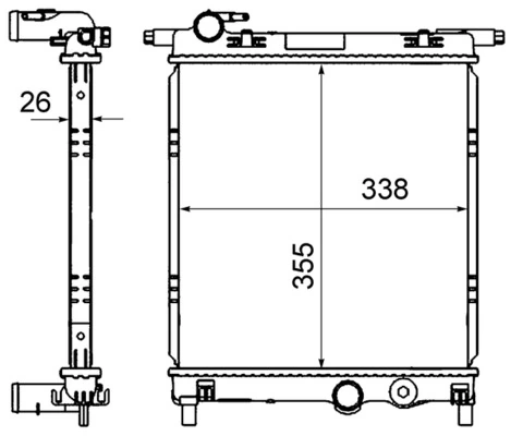 Radiator racire motor