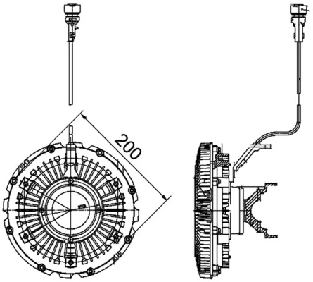 Cupla ventilator radiator