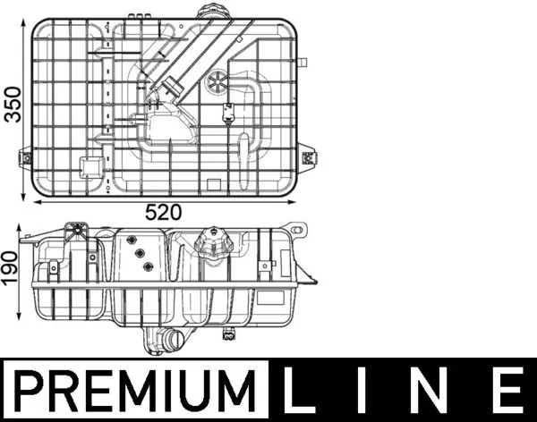 Vas expansiune lichid racire