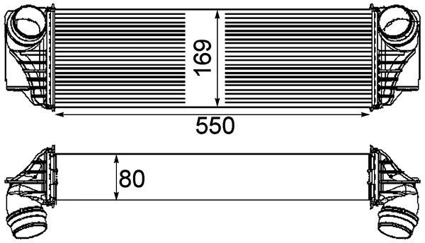 Intercooler, compresor