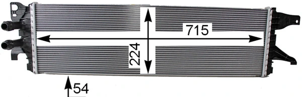 Radiator temperatura scazuta intercooler